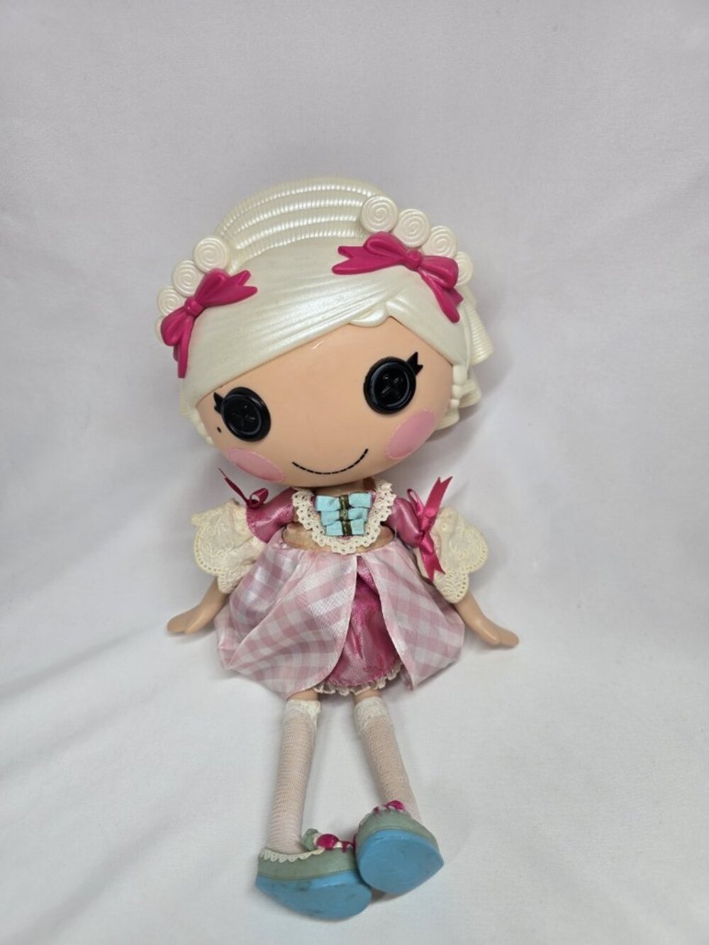 Lalaloopsy Suzette La Sweet Doll Large 12 Inch Full Size Gingham White Hair